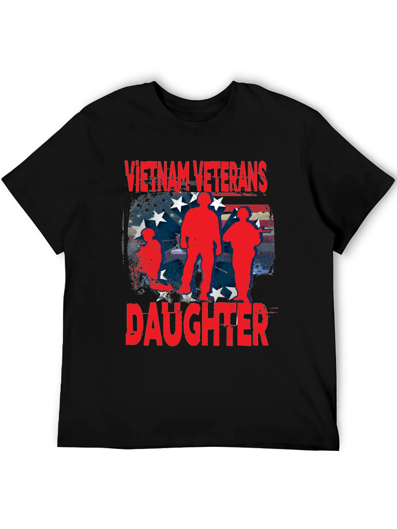 Vietnam Veterans Daughter T-Shirt Patriotic US Flag