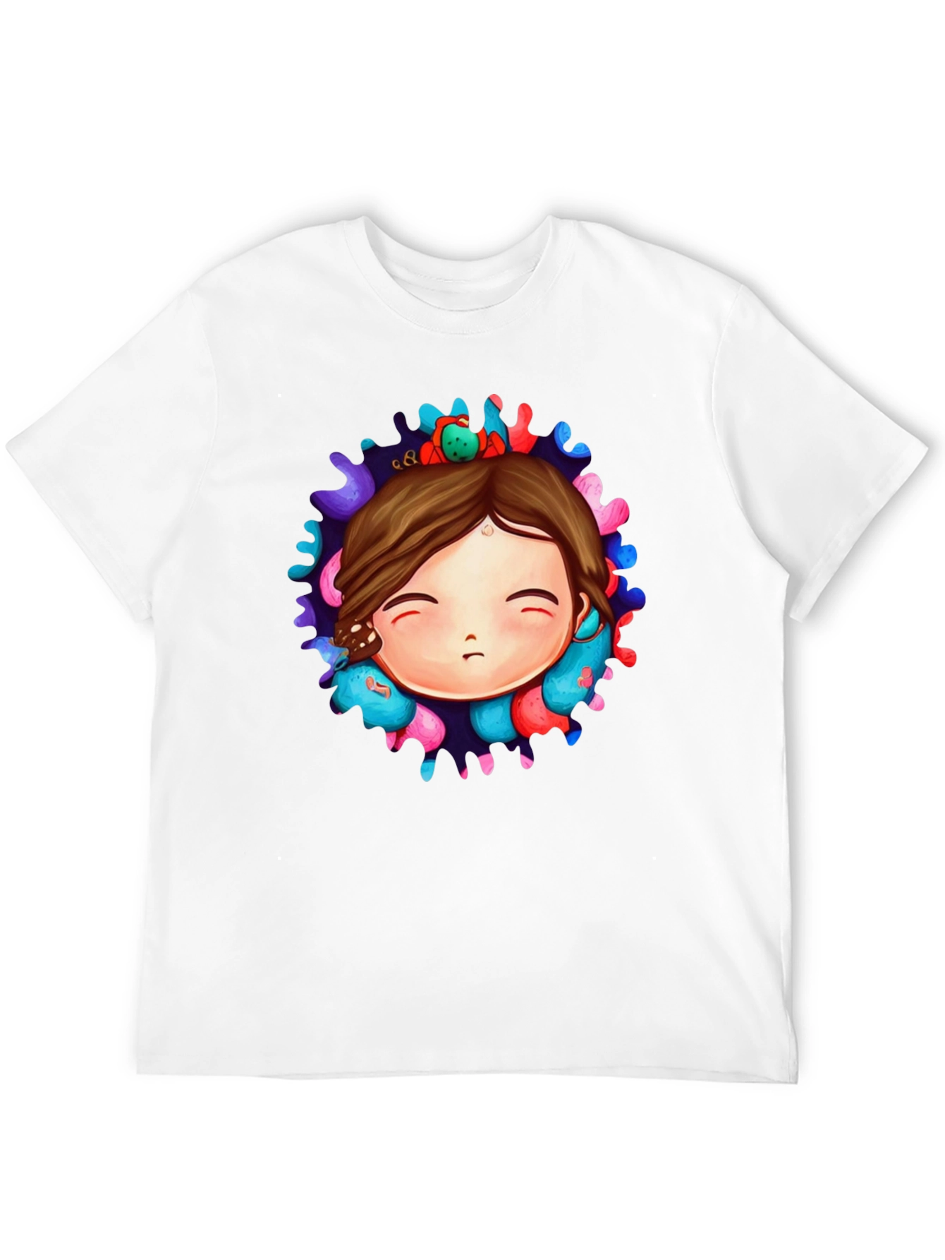 Unique Graphic Print Black T-Shirt
