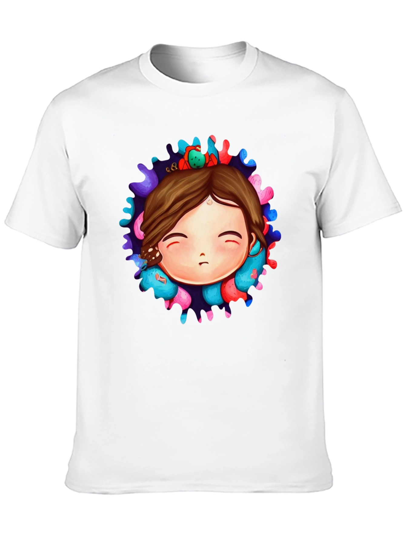 Unique Graphic Print Black T-Shirt