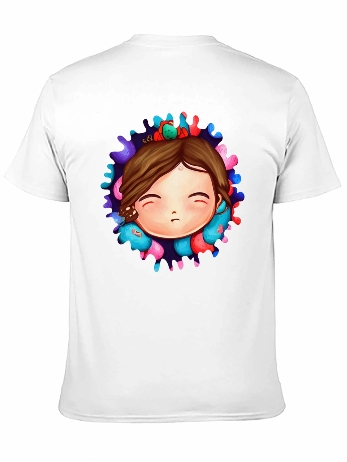 Unique Graphic Print Black T-Shirt