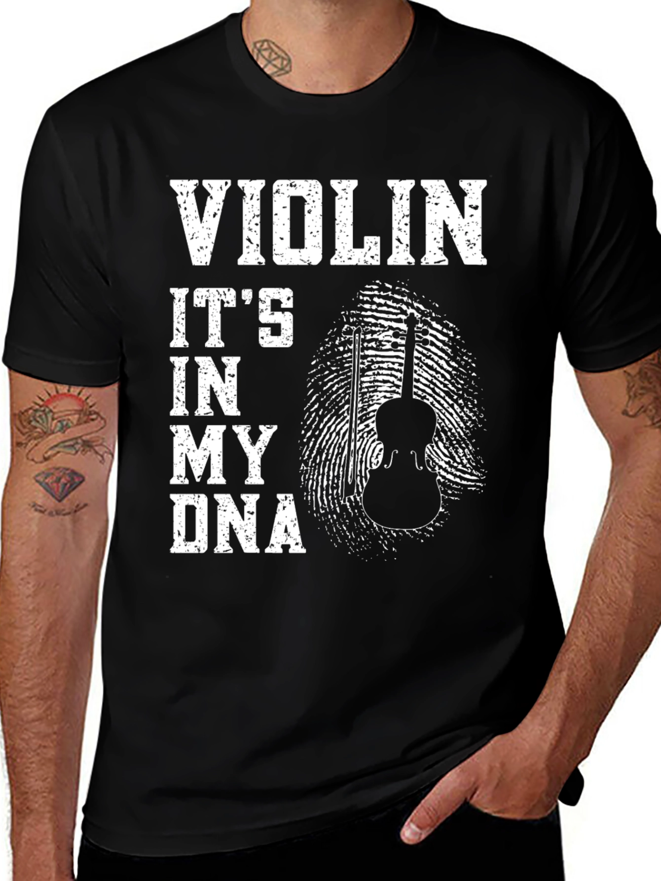 Violin DNA T-Shirt Musician Tee