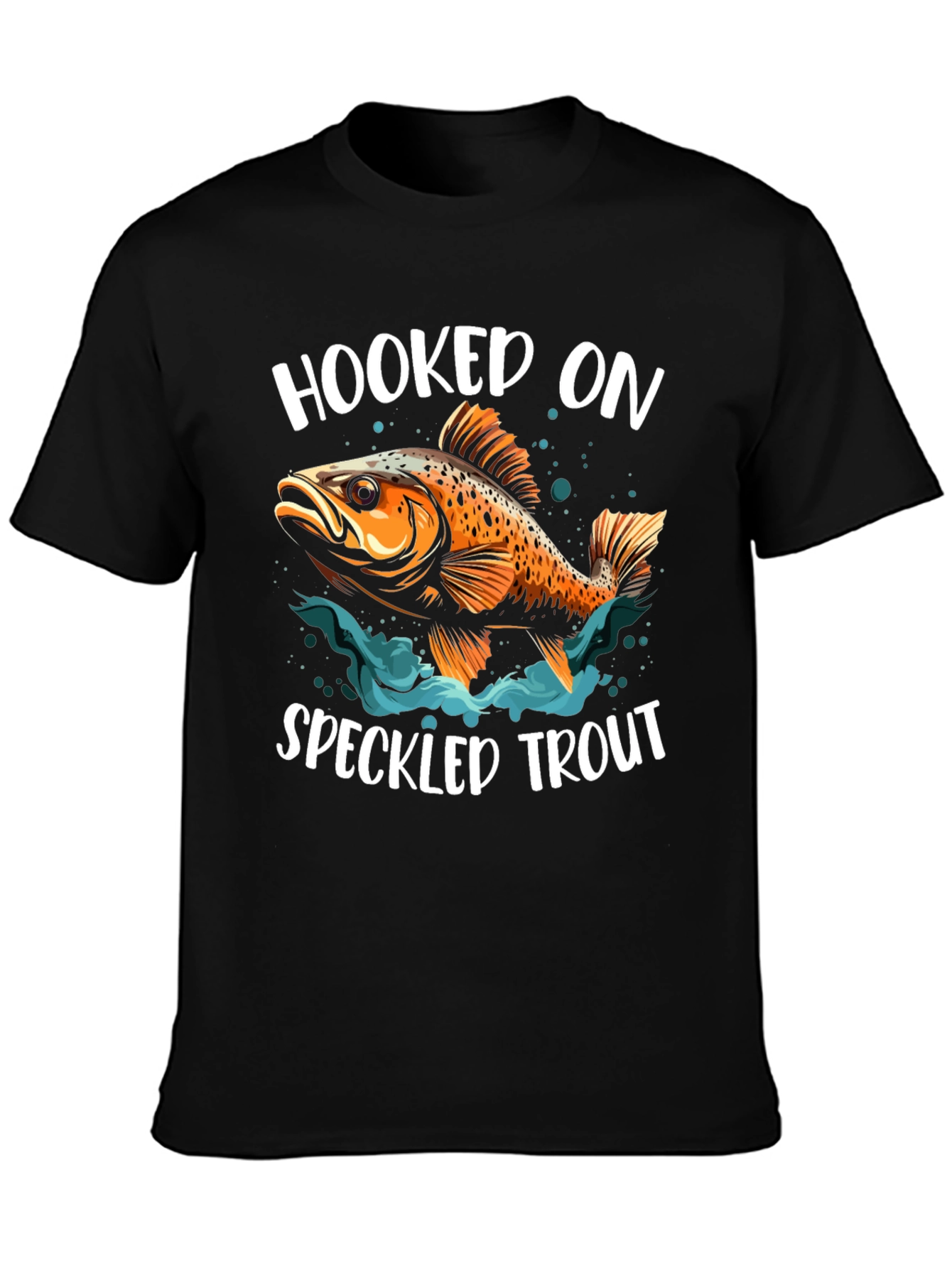 Hooked on Speckled Trout Graphic Tee