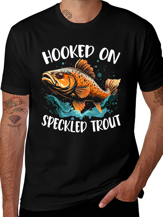 Hooked on Speckled Trout Graphic Tee