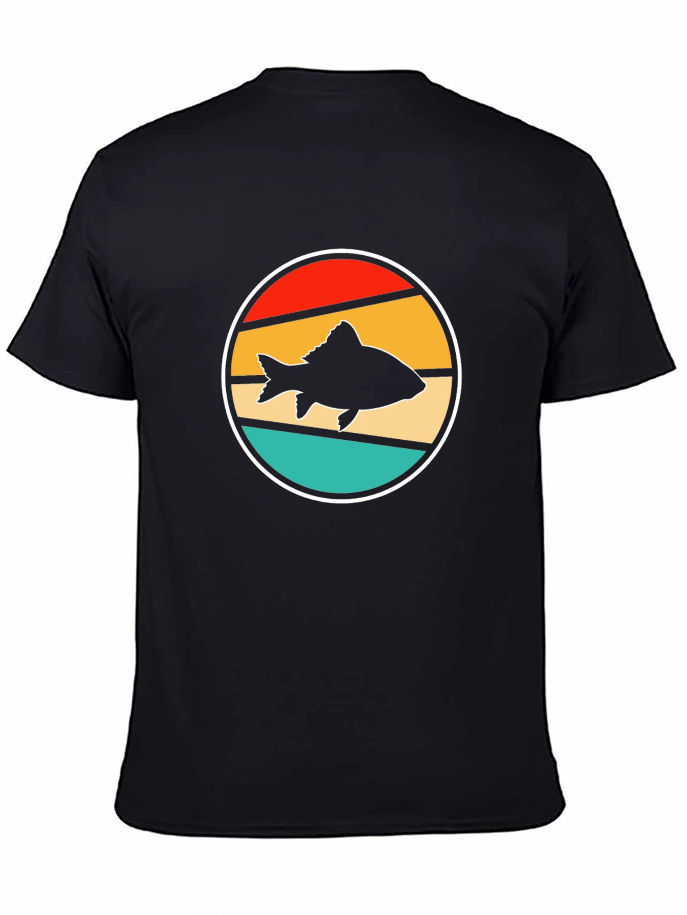 Retro Fish T-Shirt: Black Graphic Tee