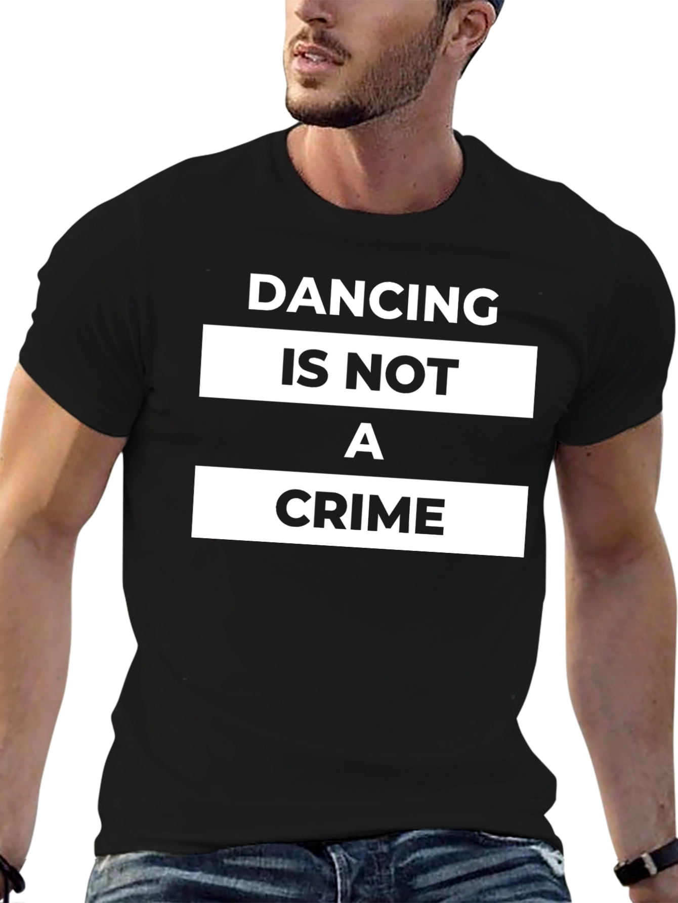 Dancing Is Not A Crime Black T-Shirt