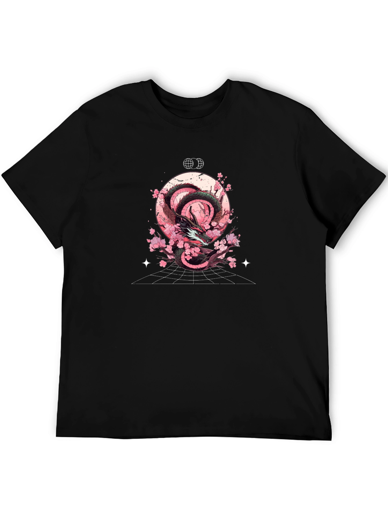 Dragon & Cherry Blossom T-Shirt - Graphic Tee