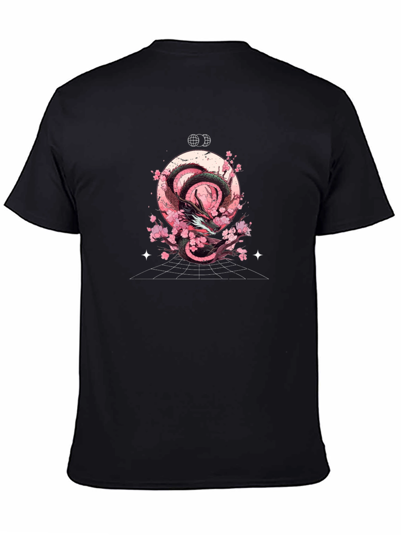 Dragon & Cherry Blossom T-Shirt - Graphic Tee