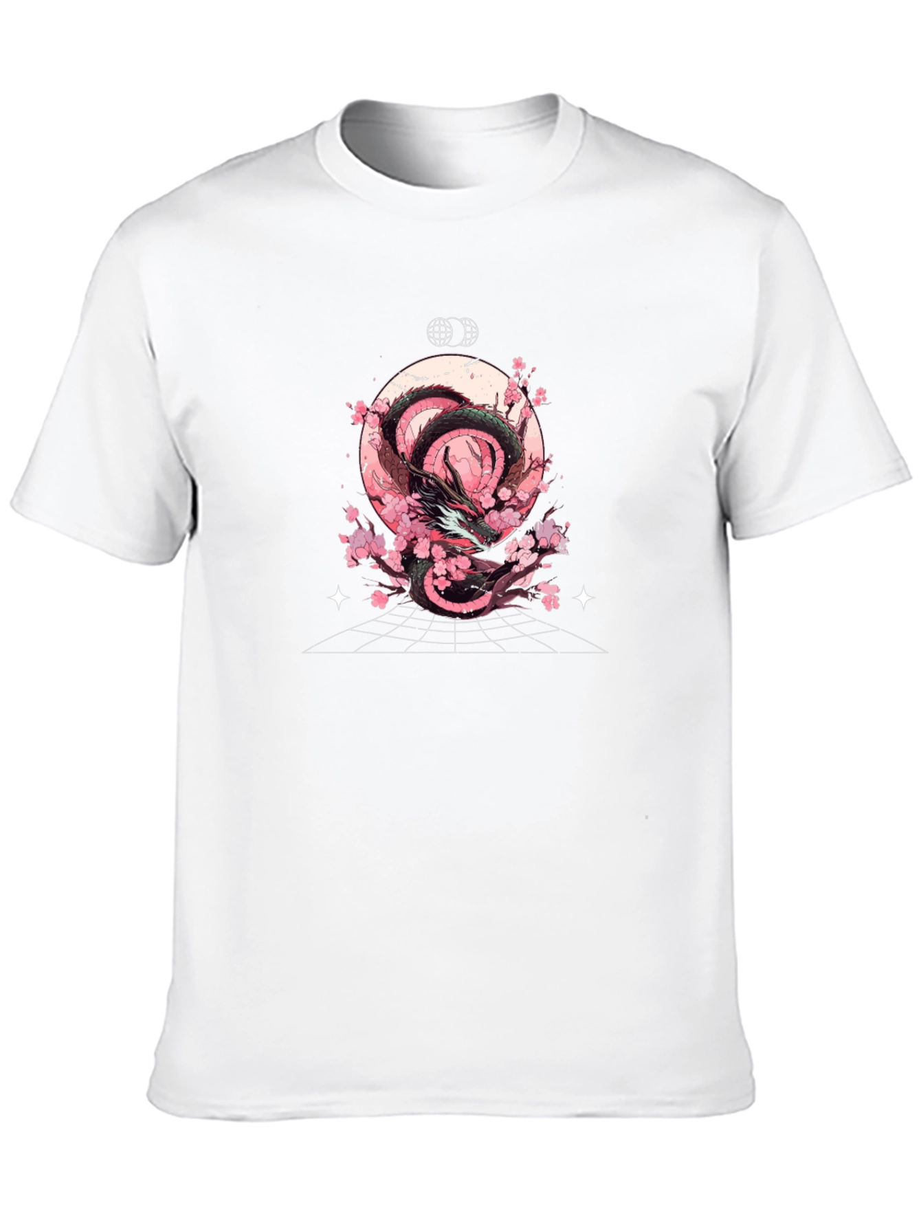 Dragon & Cherry Blossom T-Shirt - Graphic Tee