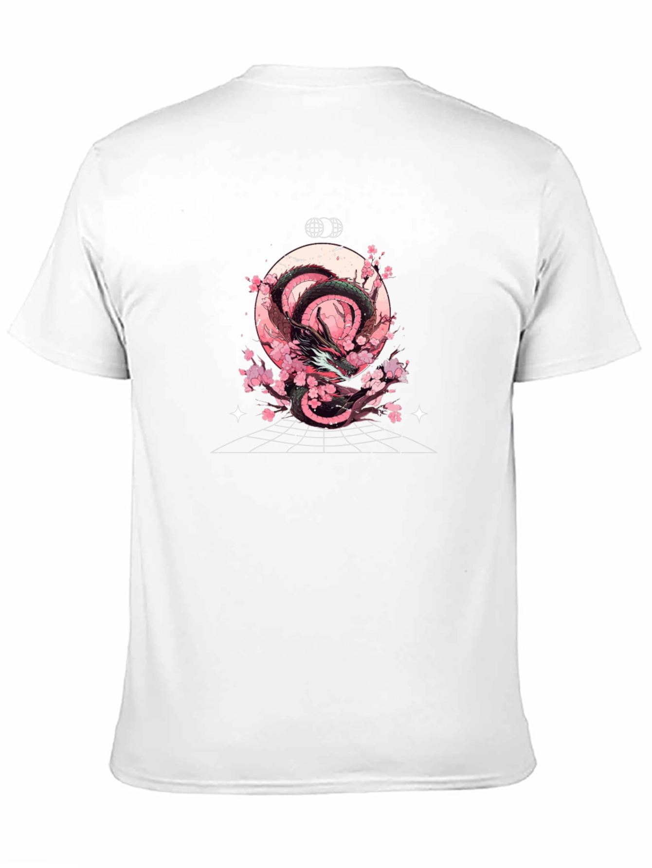 Dragon & Cherry Blossom T-Shirt - Graphic Tee