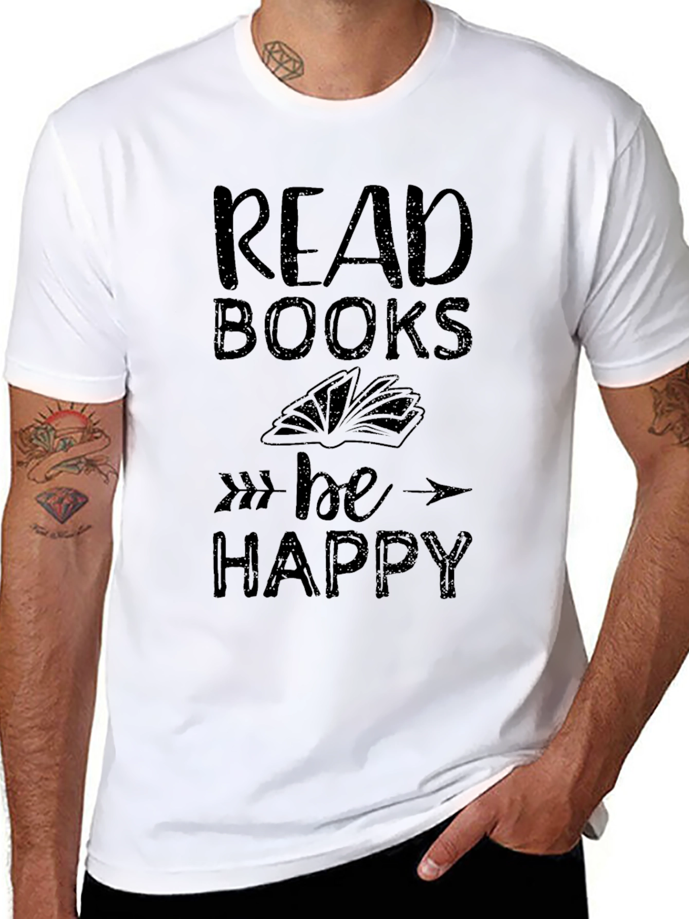Read Books Be Happy Graphic T-Shirt