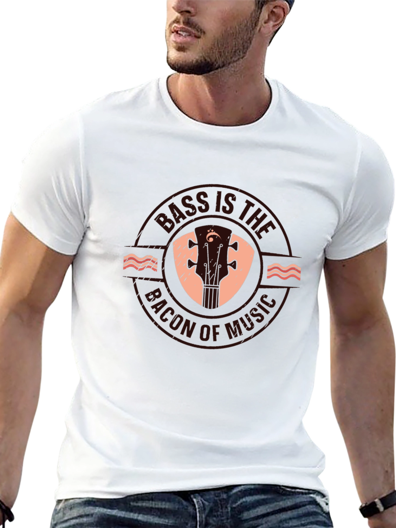 Bass is the Bacon of Music T-Shirt - Black