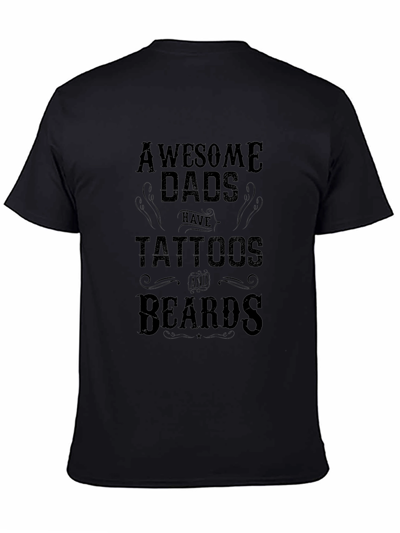 Awesome Dads Tattoos & Beards Graphic Tee