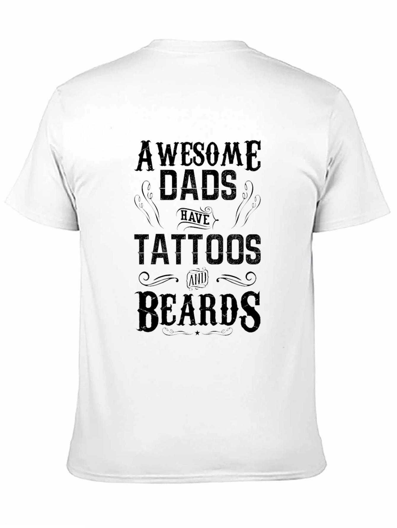 Awesome Dads Tattoos & Beards Graphic Tee
