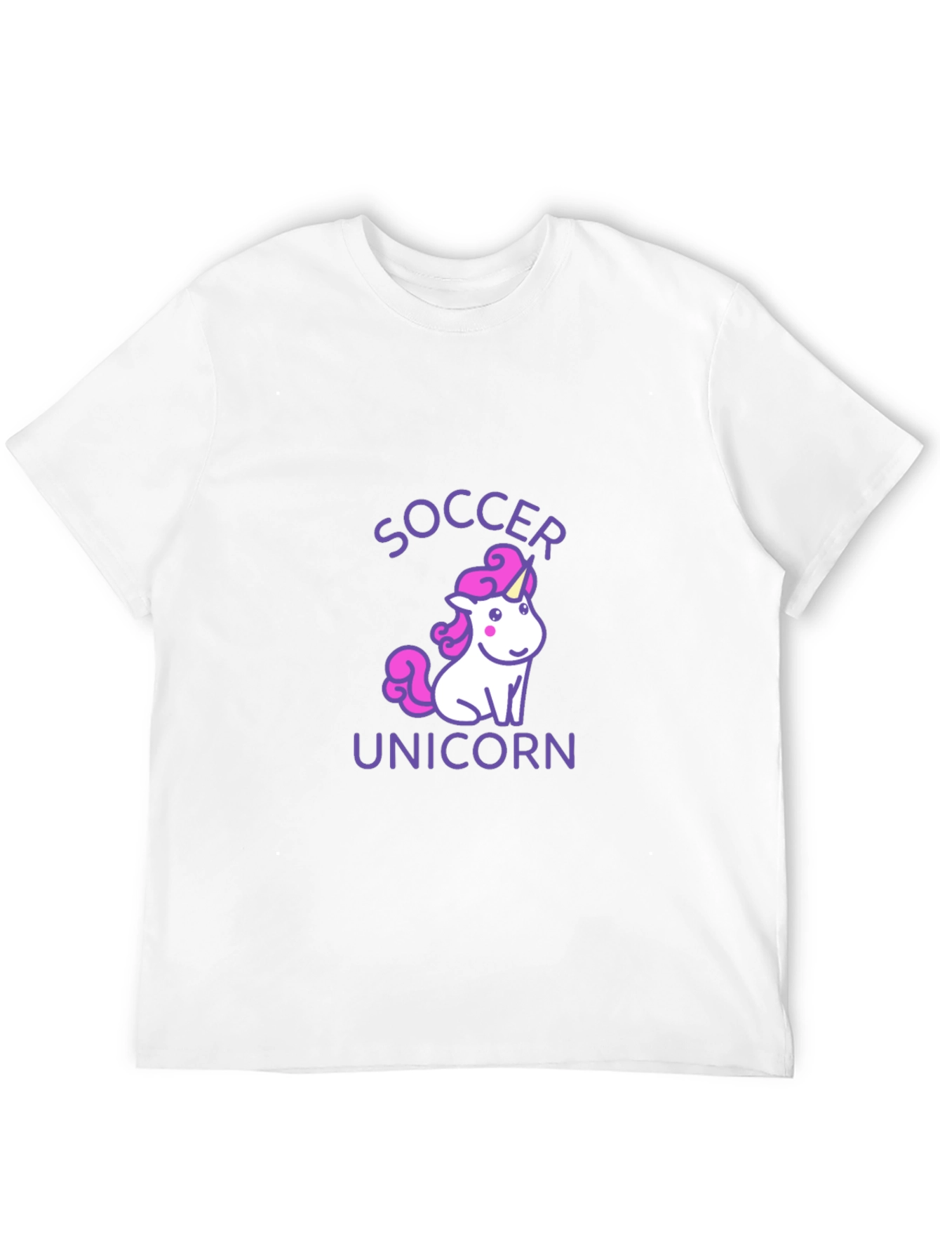 Soccer Unicorn Black Graphic Tee