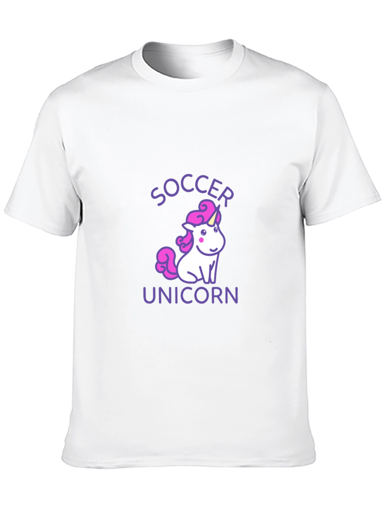 Soccer Unicorn Black Graphic Tee