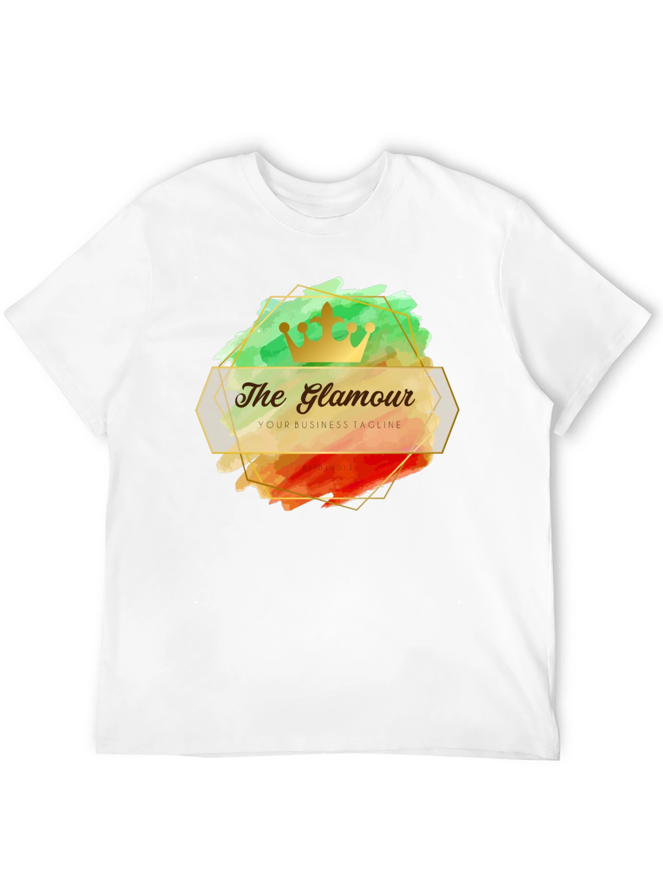 The Glamour T-Shirt - Stylish Crown Design