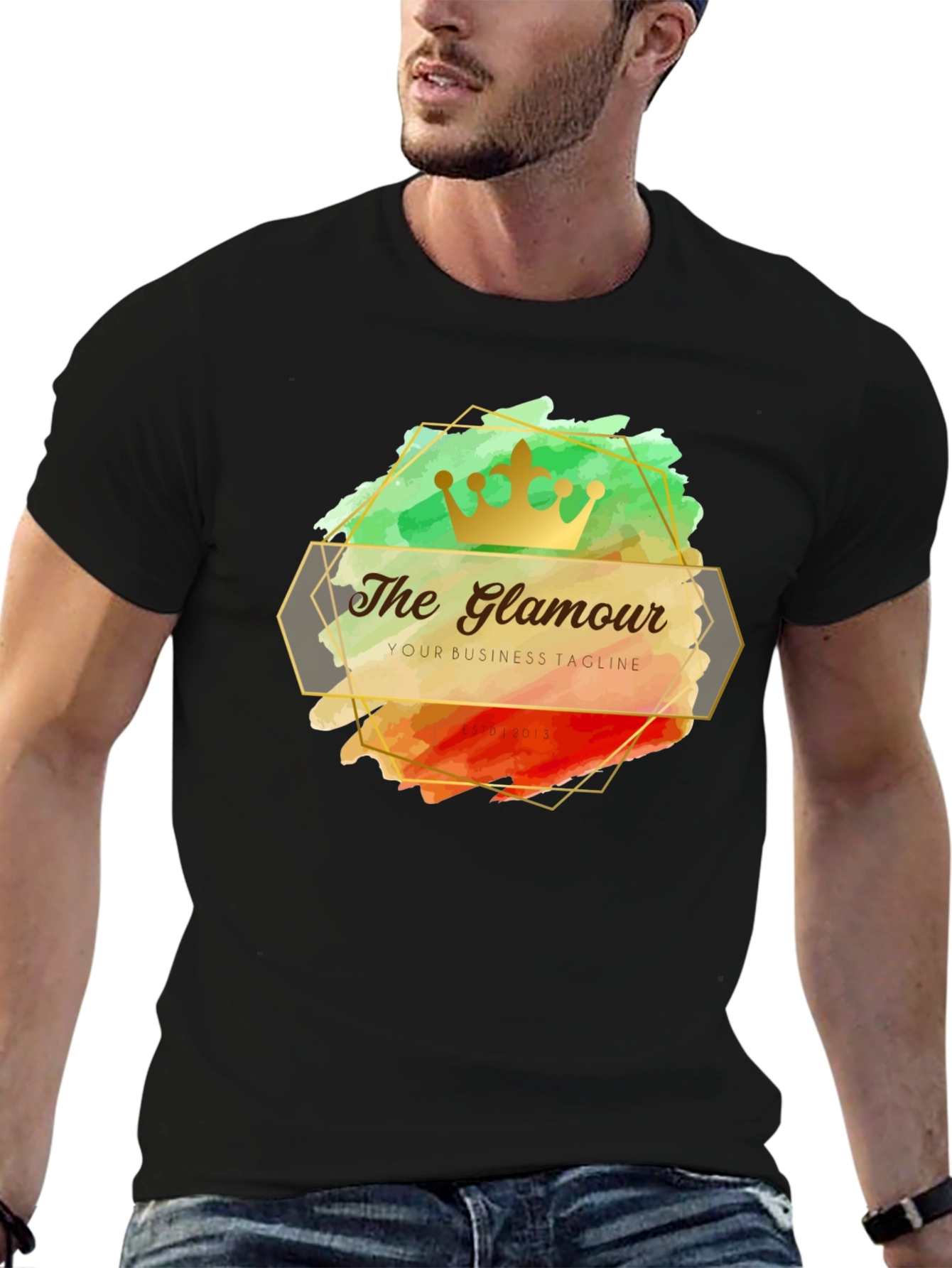 The Glamour T-Shirt - Stylish Crown Design