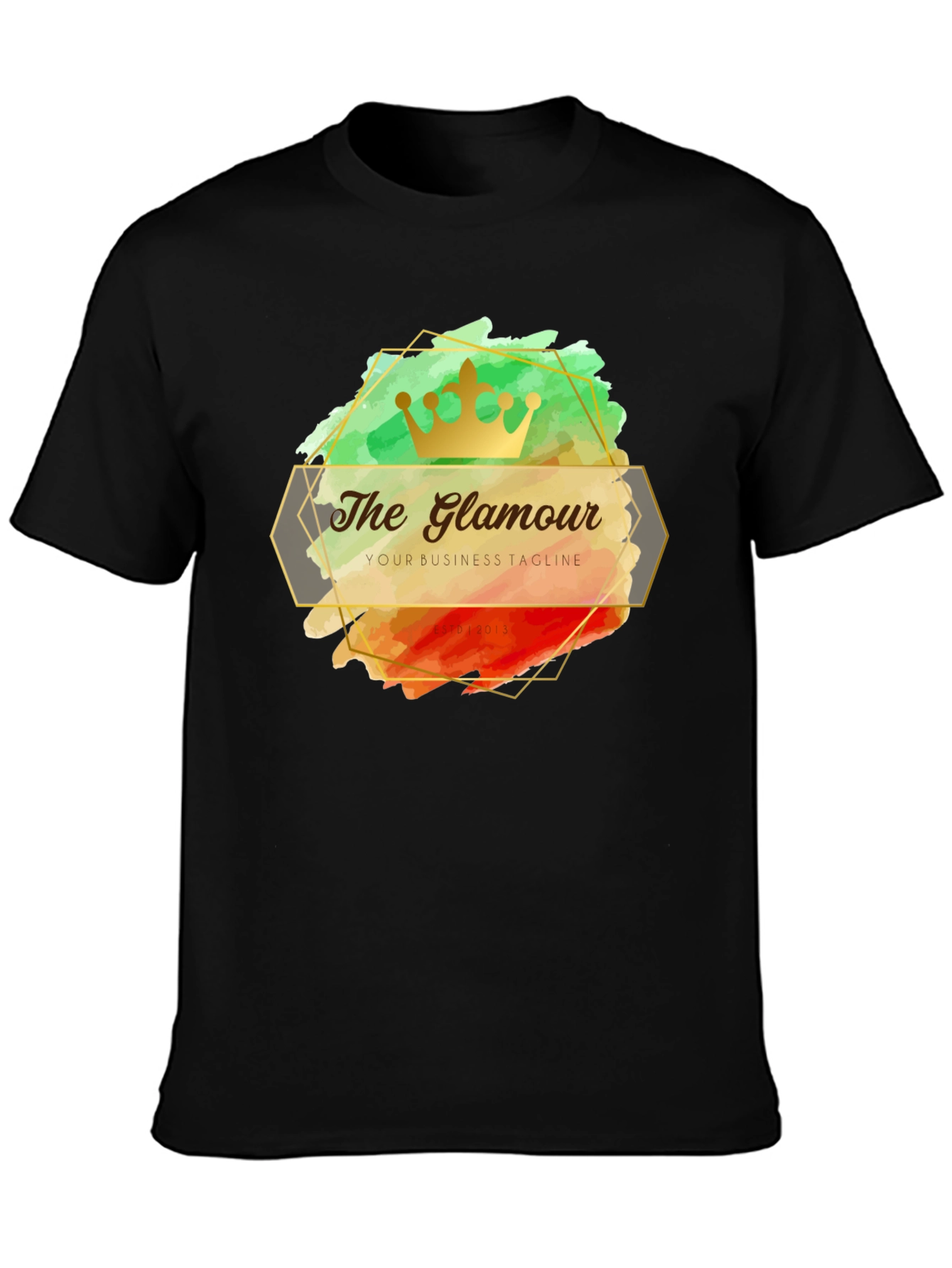 The Glamour T-Shirt - Stylish Crown Design