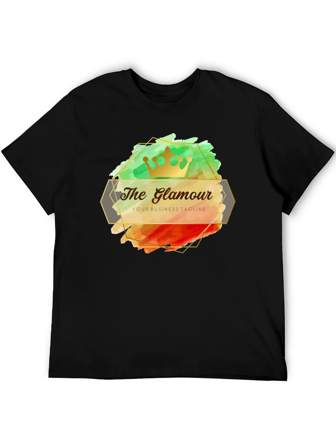 The Glamour T-Shirt - Stylish Crown Design