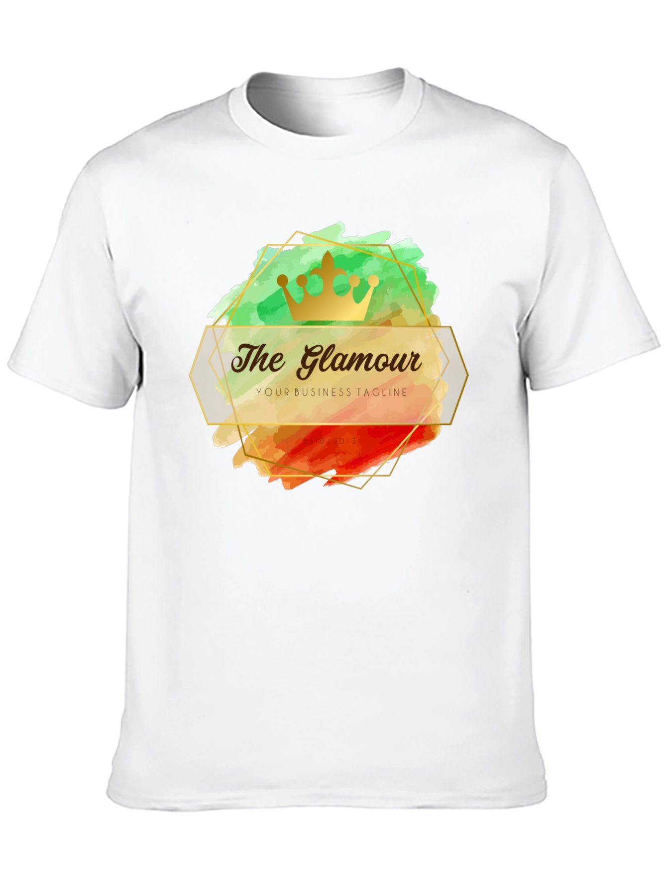 The Glamour T-Shirt - Stylish Crown Design