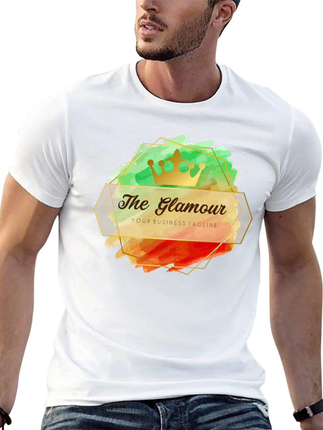 The Glamour T-Shirt - Stylish Crown Design