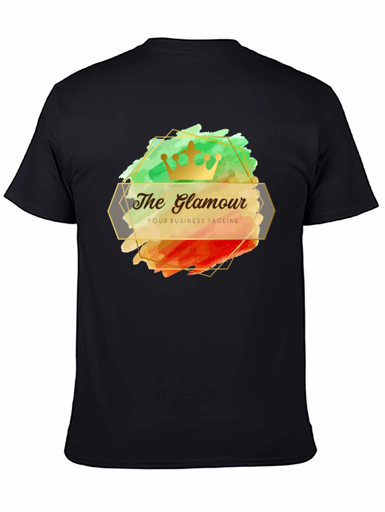 The Glamour T-Shirt - Stylish Crown Design