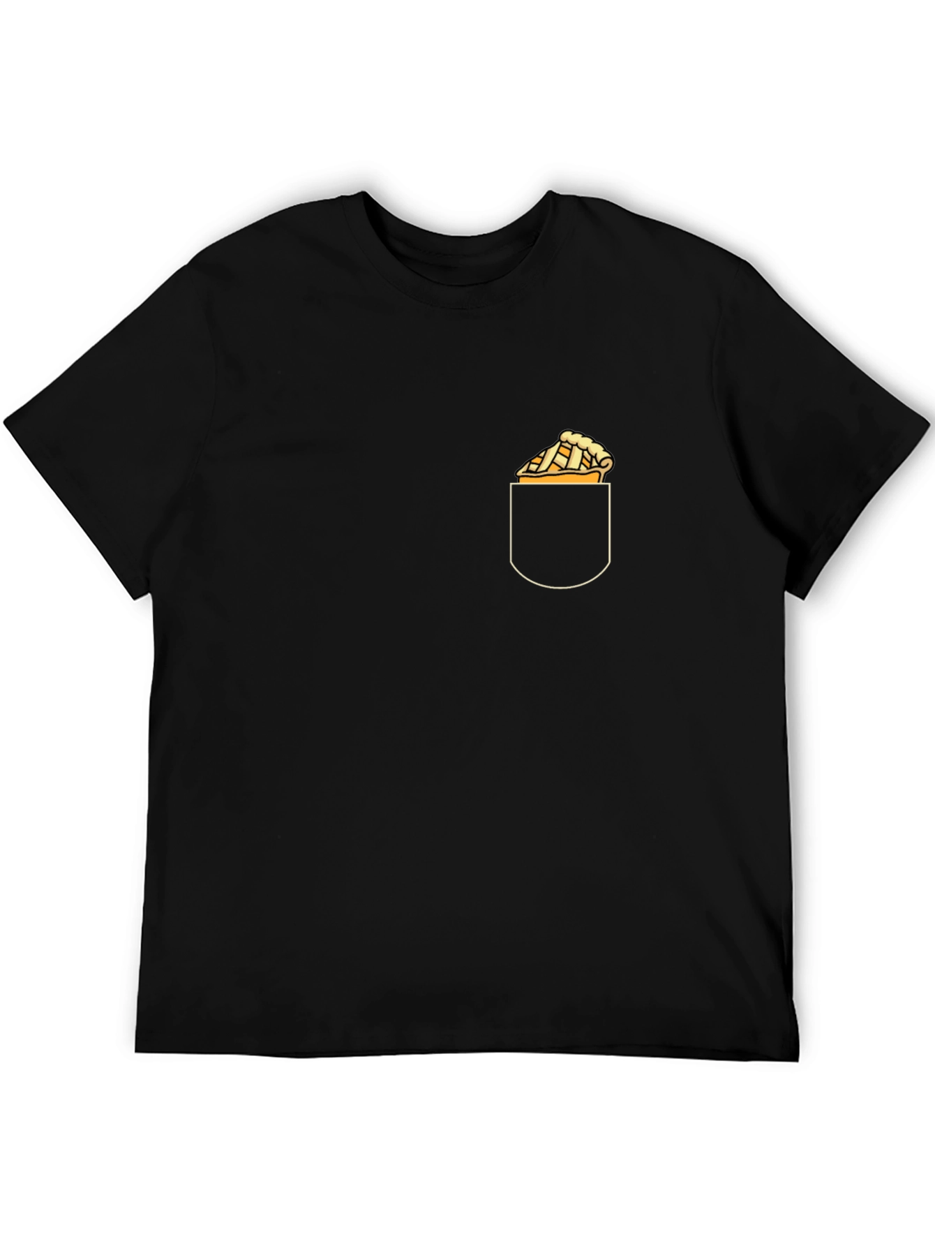 Pie in Pocket Graphic Tee - Trendy Casual Wear