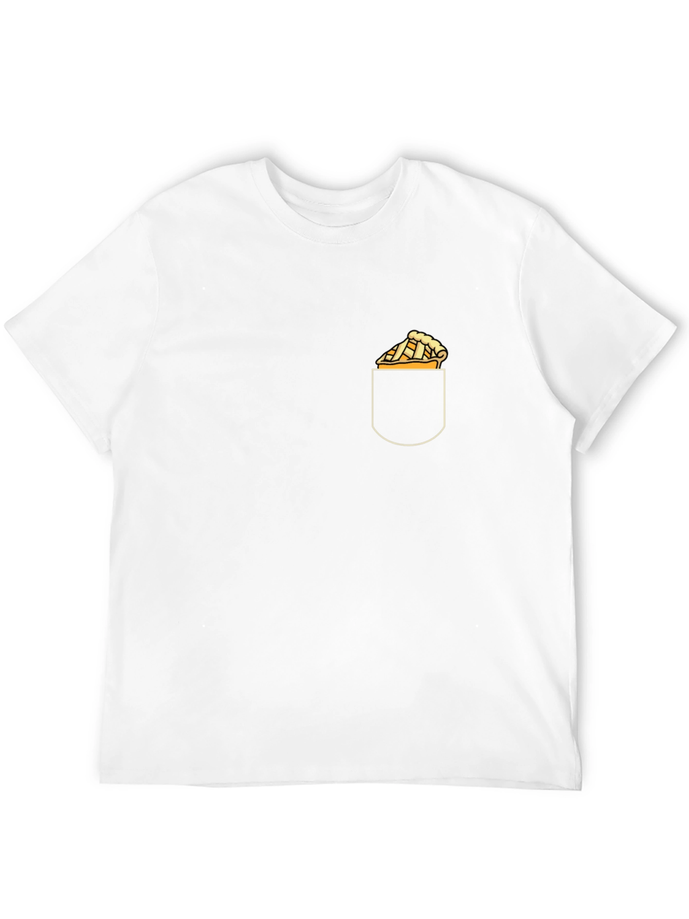 Pie in Pocket Graphic Tee - Trendy Casual Wear