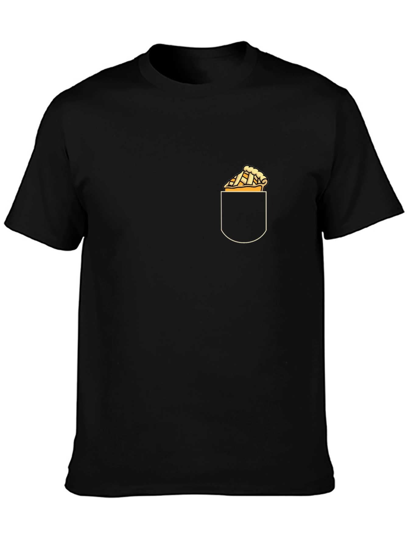 Pie in Pocket Graphic Tee - Trendy Casual Wear