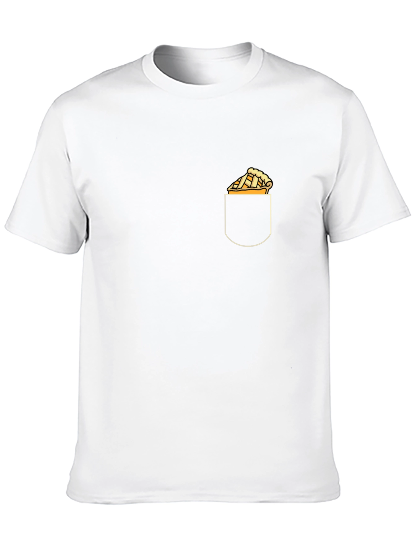Pie in Pocket Graphic Tee - Trendy Casual Wear