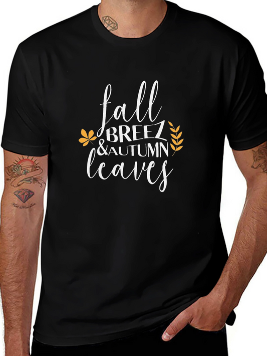 Fall Breeze & Autumn Leaves Graphic T-Shirt