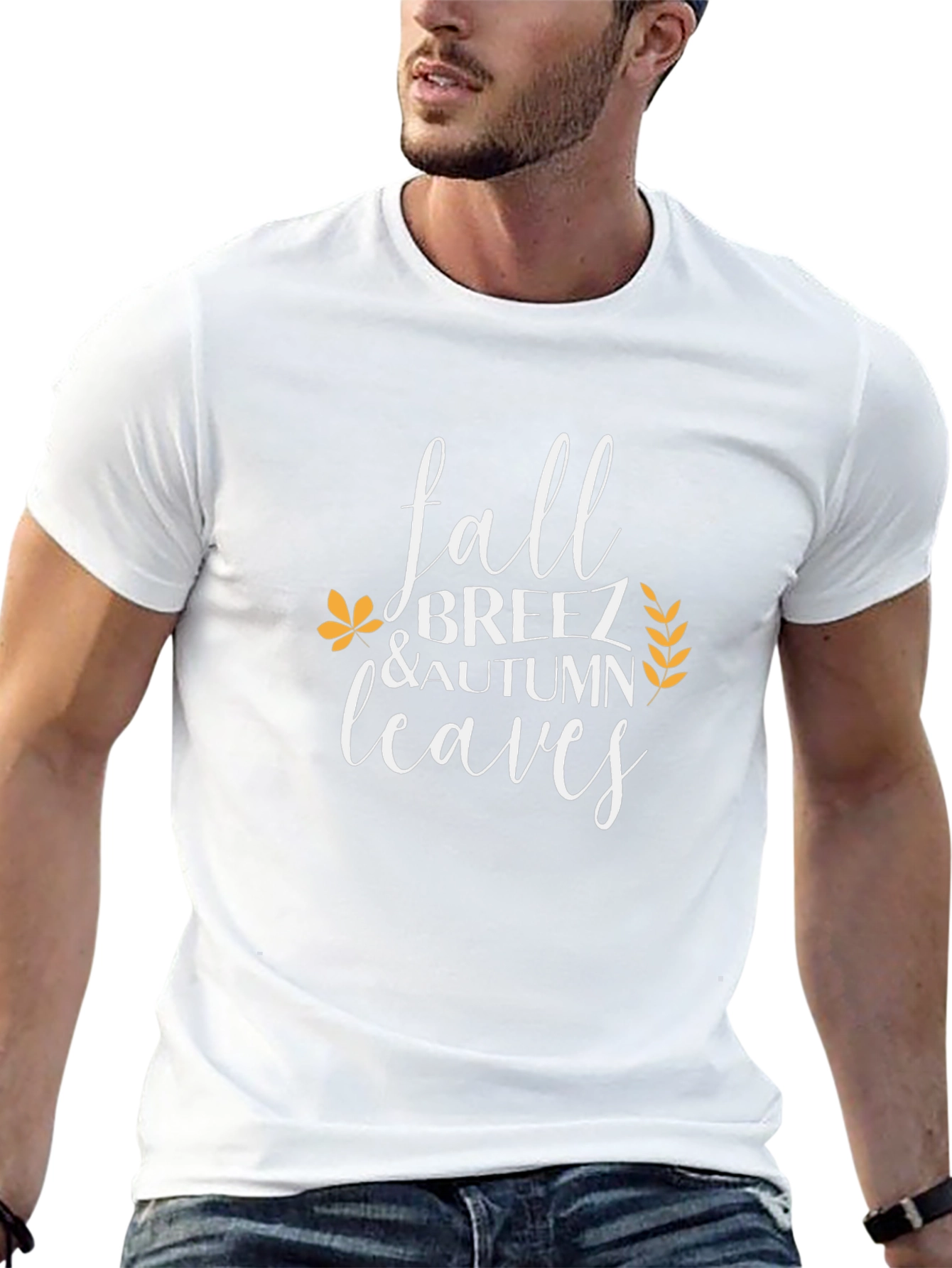 Fall Breeze & Autumn Leaves Graphic T-Shirt