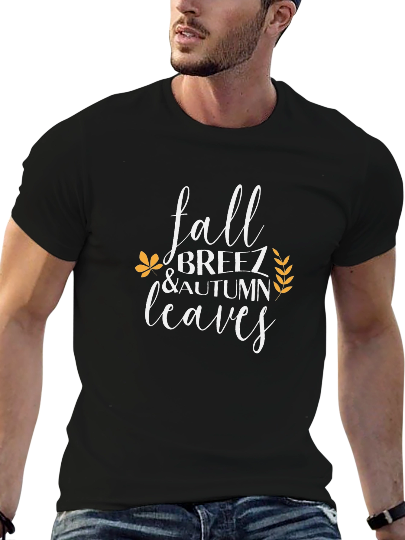 Fall Breeze & Autumn Leaves Graphic T-Shirt