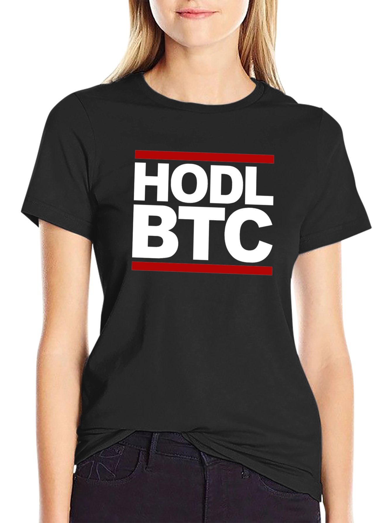 HODL BTC Black T-Shirt - Crypto Bitcoin