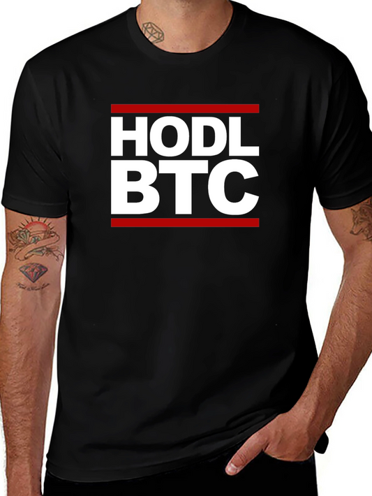 HODL BTC Black T-Shirt - Crypto Bitcoin