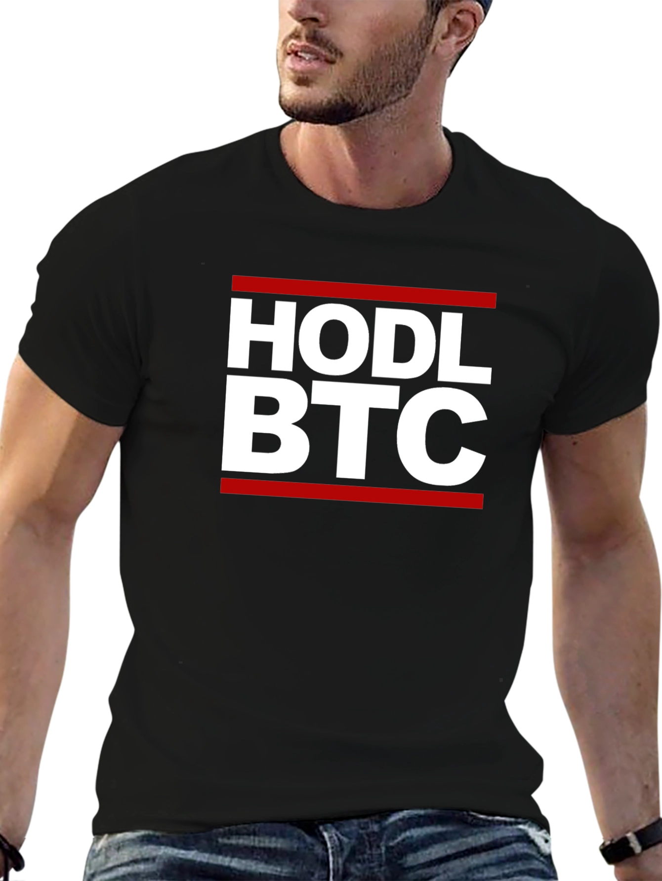 HODL BTC Black T-Shirt - Crypto Bitcoin