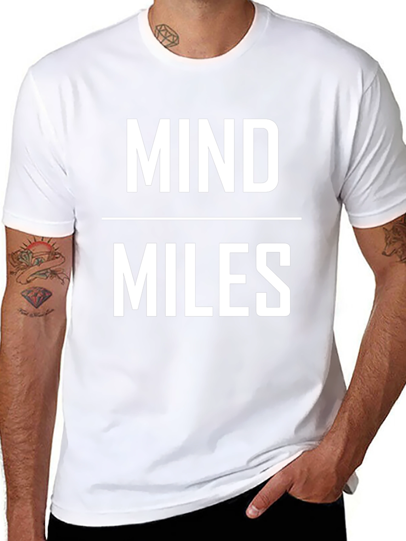 Mind Over Miles Graphic T-Shirt - Black