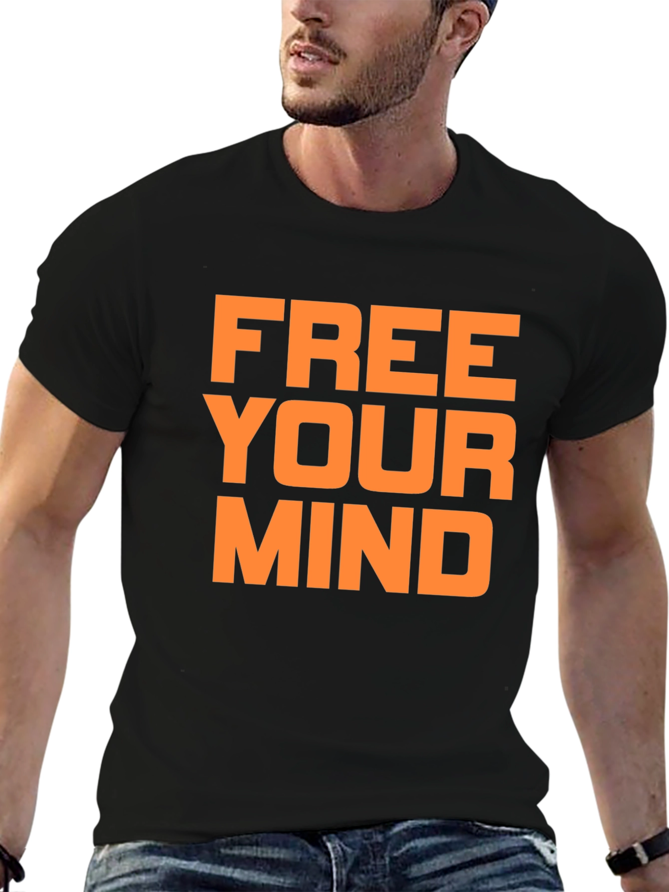 Free Your Mind Graphic Tee - Unisex Black T-Shirt