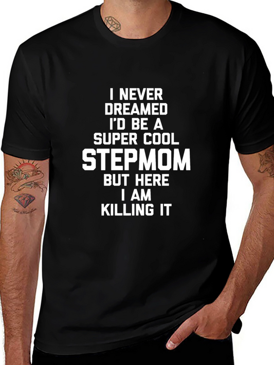 Super Cool Stepmom Graphic Tee - Black