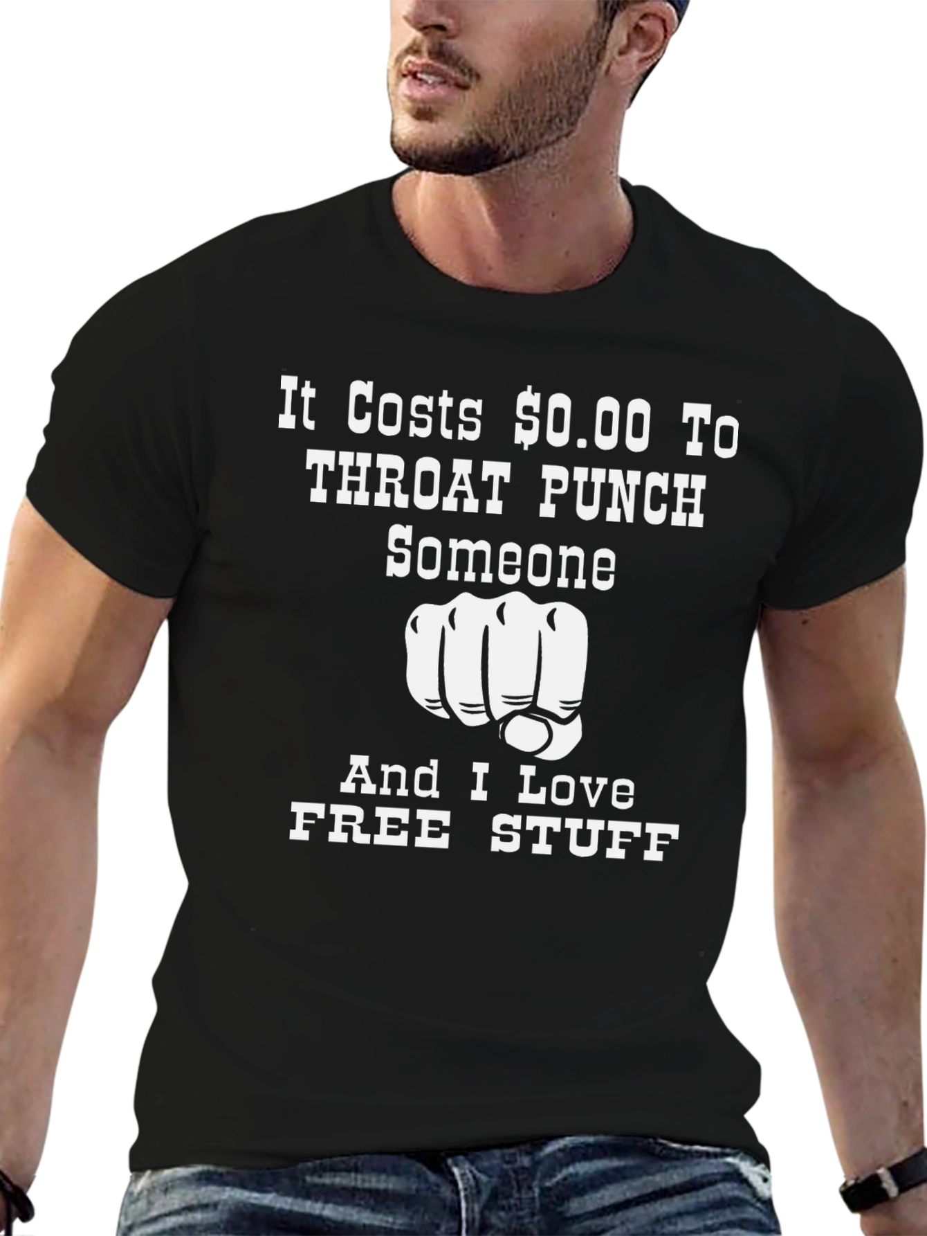 Funny It Costs $0.00 Throat Punch T-Shirt