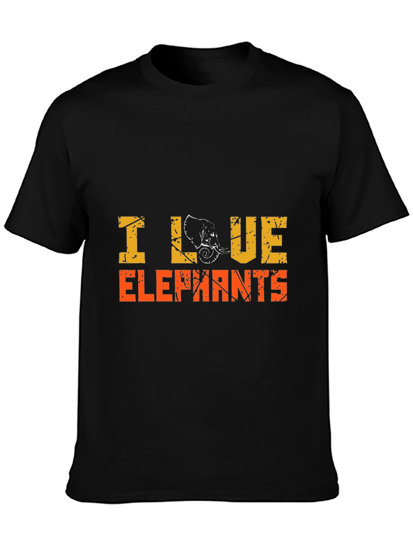I Love Elephants Graphic Tee