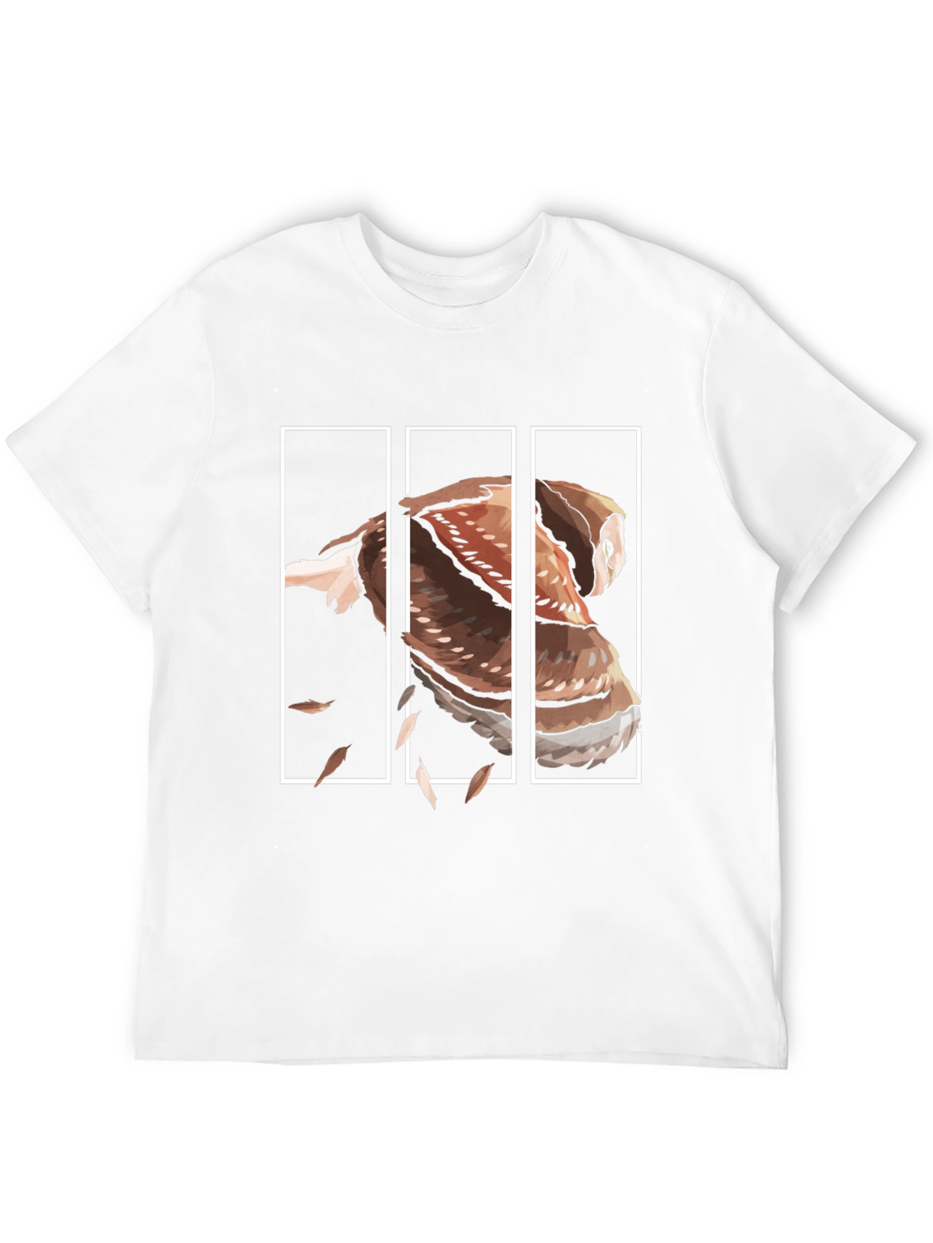 Owl Graphic Print Mens Black T-Shirt