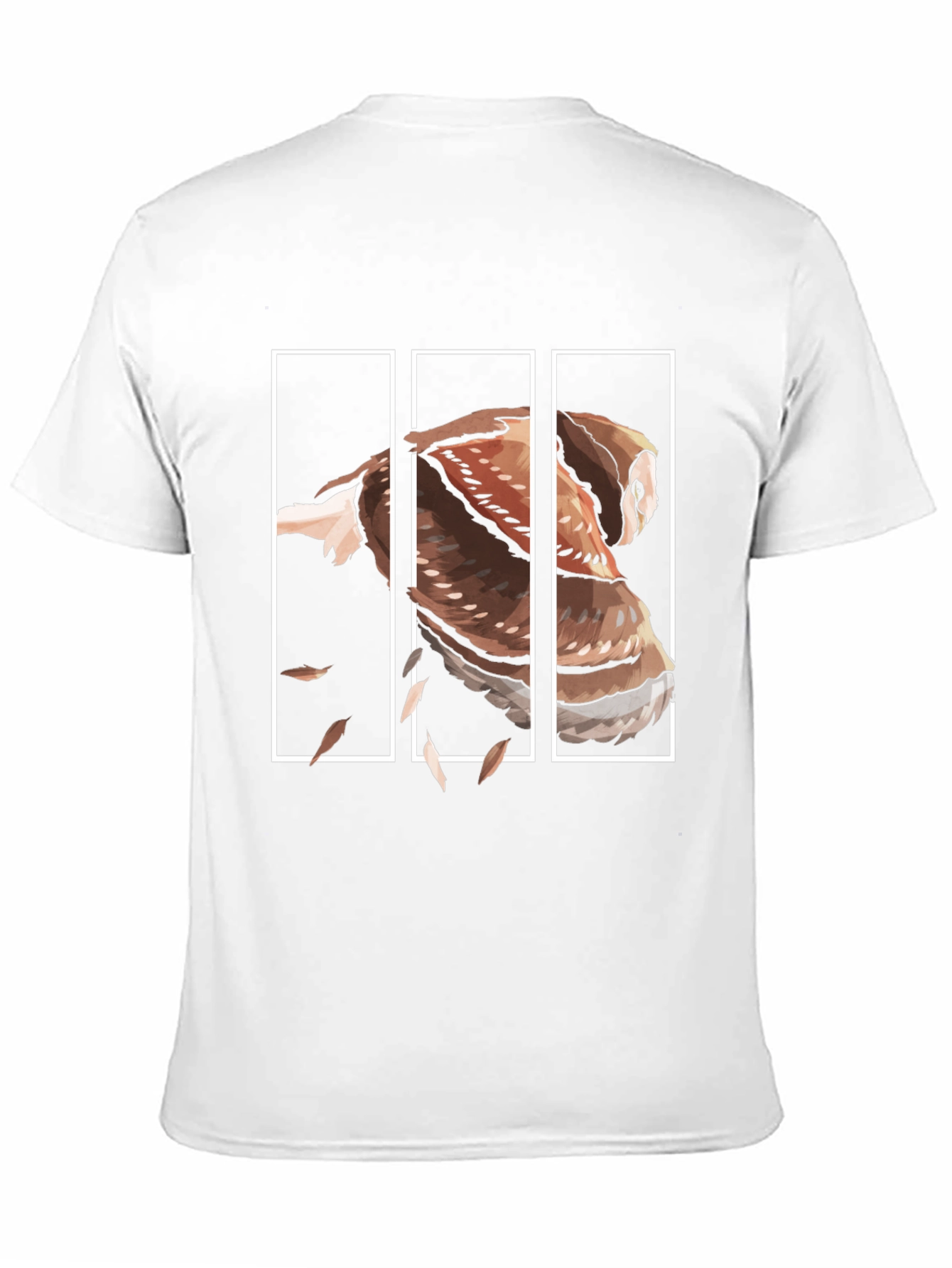 Owl Graphic Print Mens Black T-Shirt