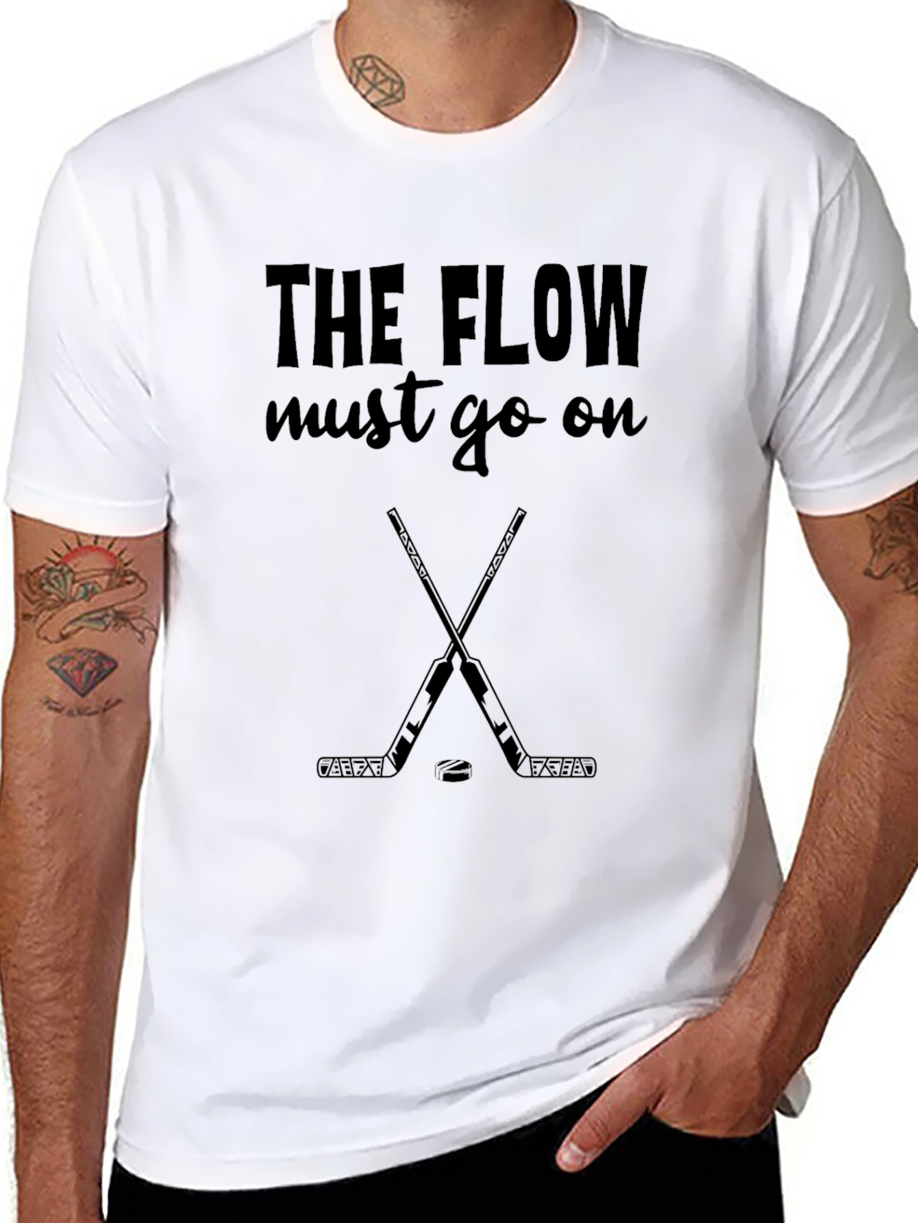 The Flow Must Go On Hockey T-Shirt