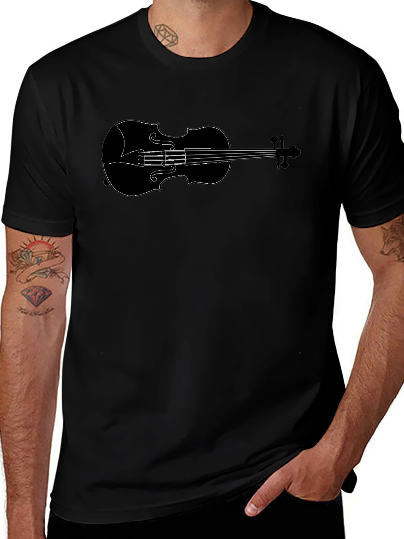 Black Violin Graphic T-Shirt - Music Lover Tee