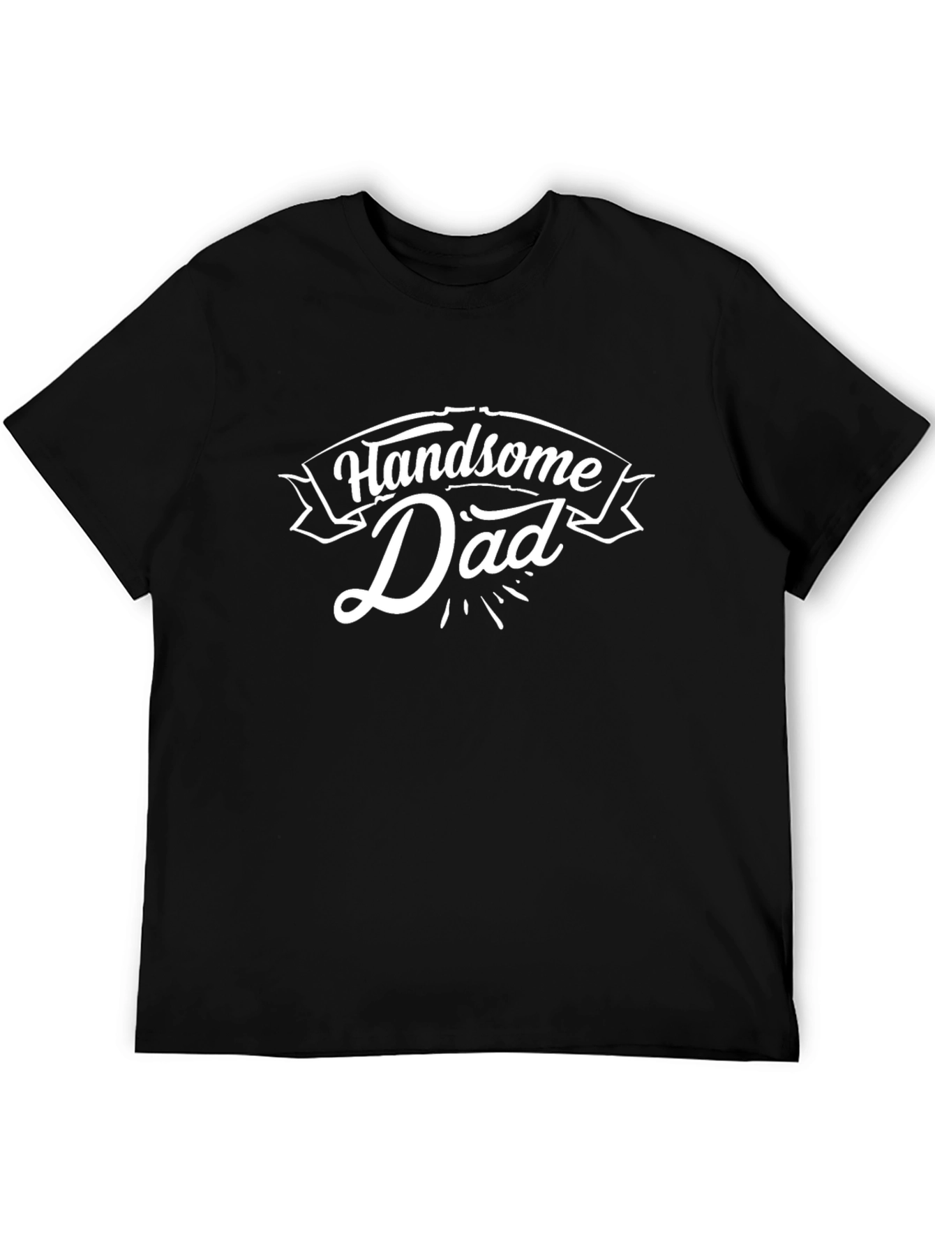Handsome Dad Black T-Shirt