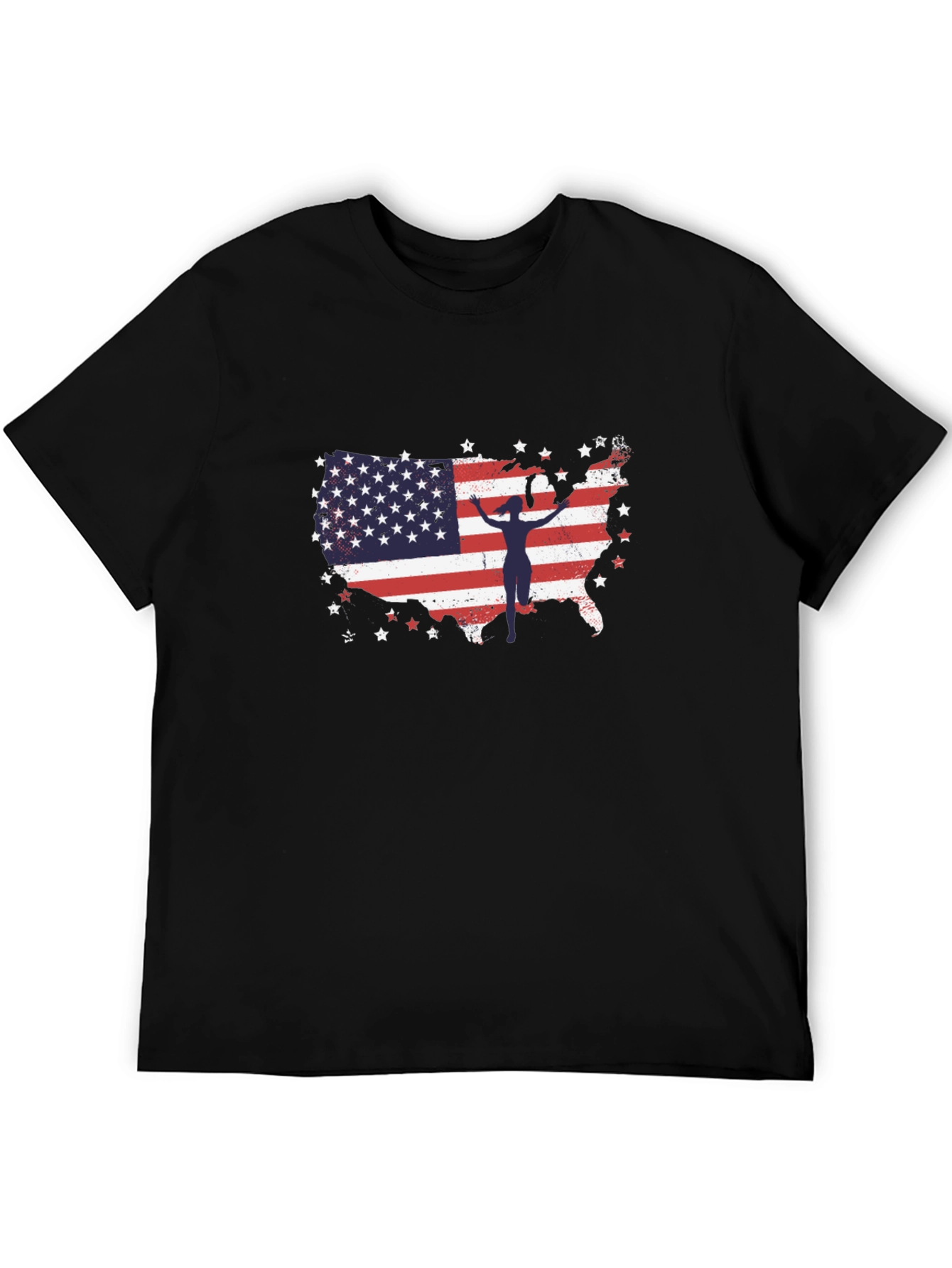 American Flag Gymnast USA Patriotic T-Shirt