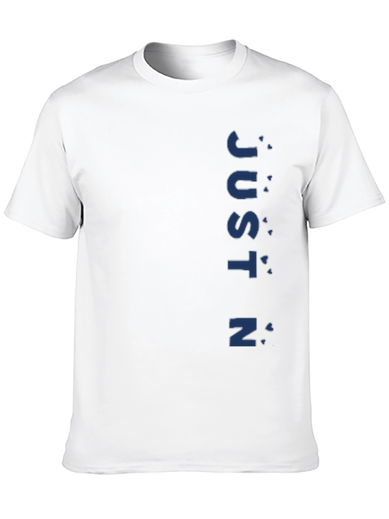 Mens Black T-Shirt - JUSTIN Graphic Tee