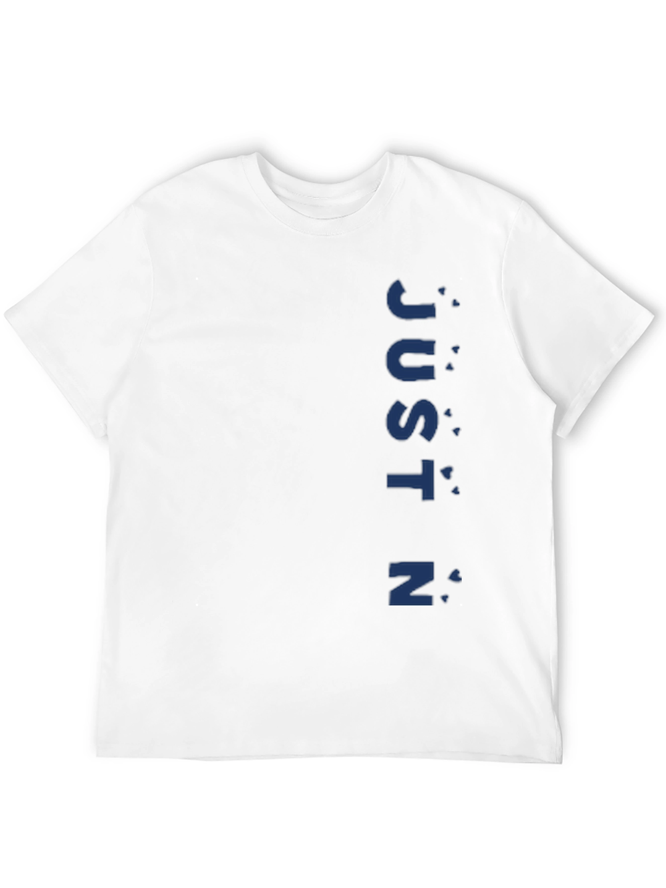 Mens Black T-Shirt - JUSTIN Graphic Tee