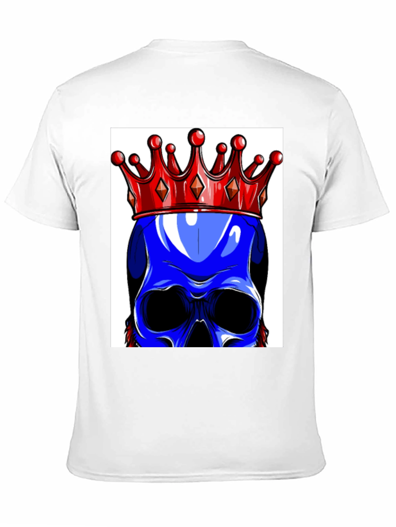 Blue Skull King Graphic Tee